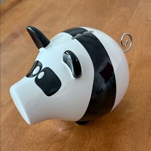 Black and White Piggy Bank